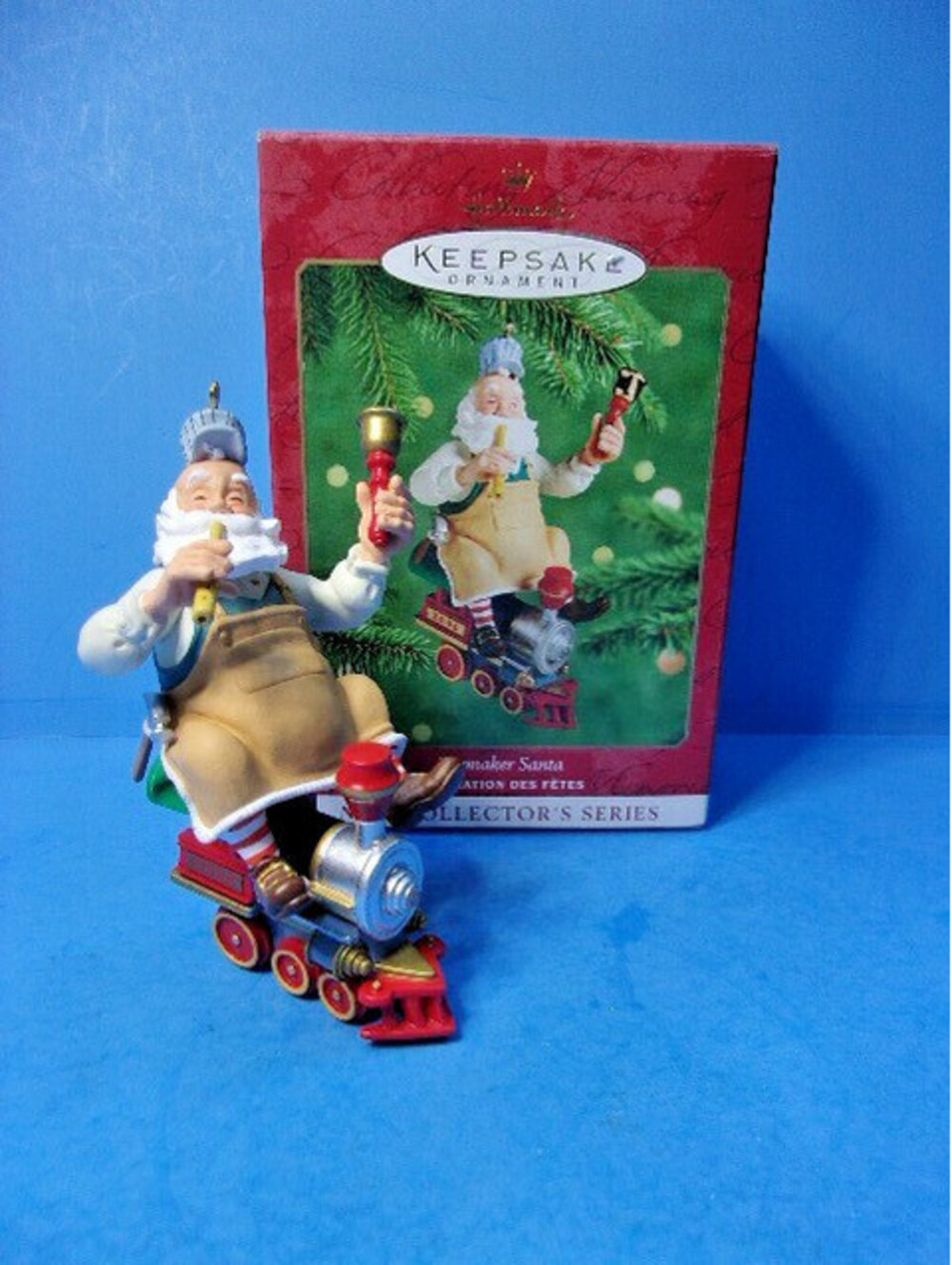 2000 Hallmark Keepsake Ornament Toymaker Santa First in Series Testing the Train
